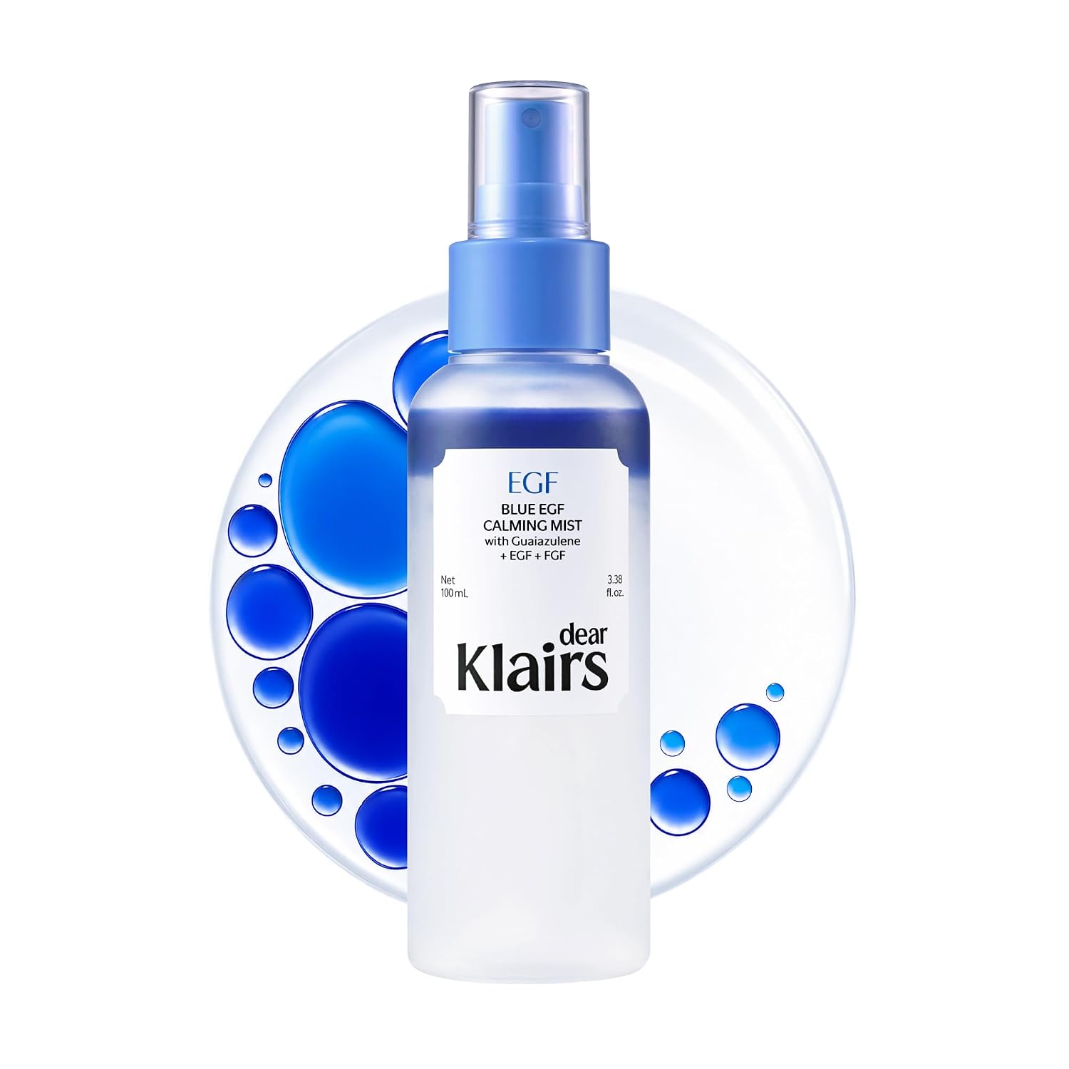 Dear Klairs Blue EGF Calming Mist 100mL — Korean Skincare EGF Mist main product shot