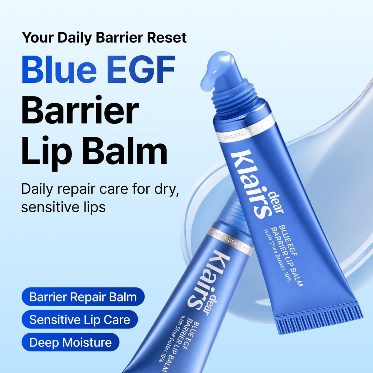 [New Launch] Dear Klairs Blue EGF Barrier Lip Balm: A Clinical-Data-Led K-Beauty Lip Care Addition for Daily Barrier Care