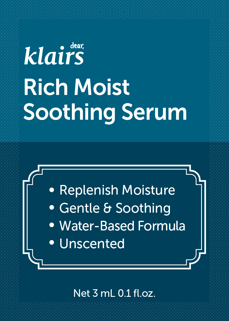 Dear, Klairs Rich Moist Soothing Serum 3 mL