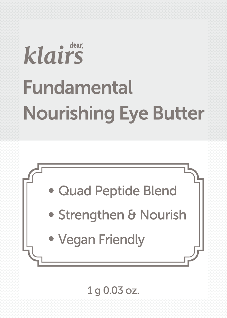 Dear, Klairs Fundamental Nourishing Eye Butter 1 g