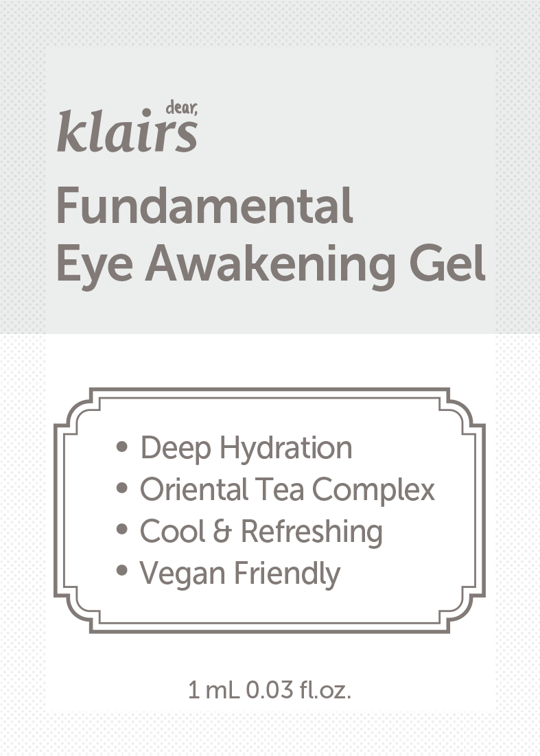 Dear, Klairs Fundamental Eye Awakening Gel 1 mL