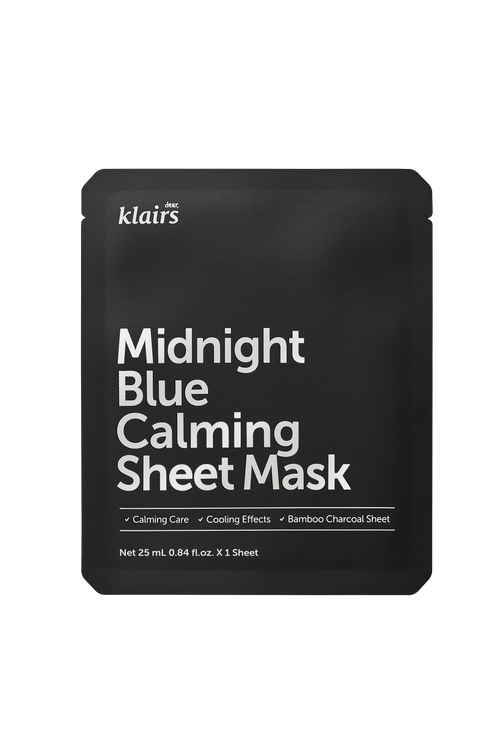 Dear, Klairs Midnight Blue Calming Sheet Mask 25 mL