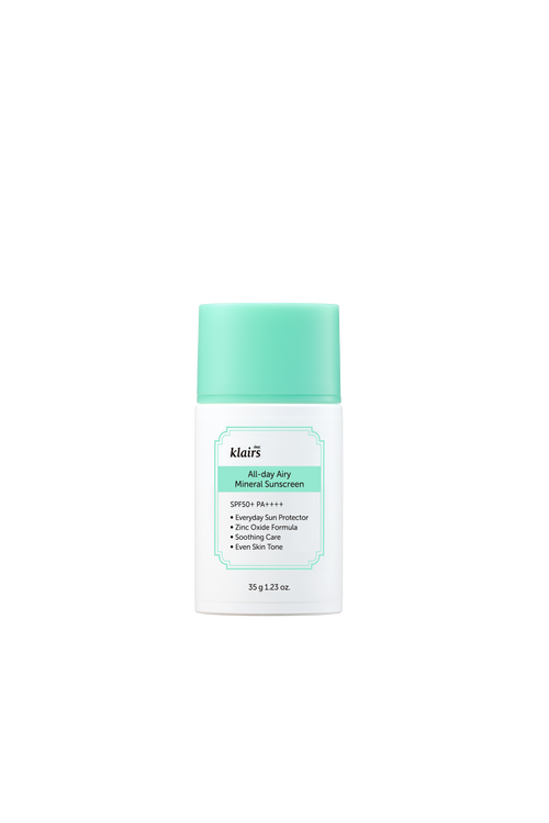 Dear, Klairs All-day Airy Mineral Sunscreen SPF50+ PA++++ 35 g