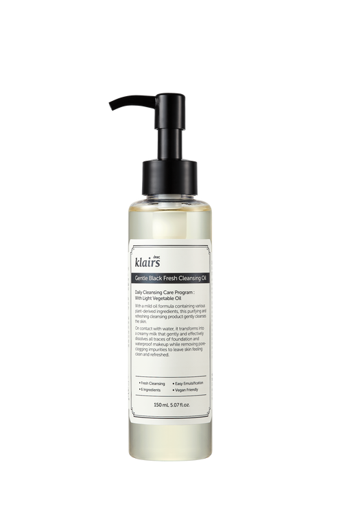 Dear, Klairs Gentle Black Fresh Cleansing Oil 150 mL