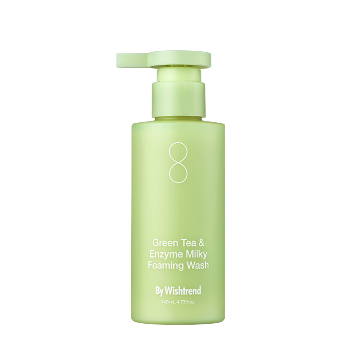 By Wishtrend Green Tea & Enzyme Milky Foaming Wash 140 mL
