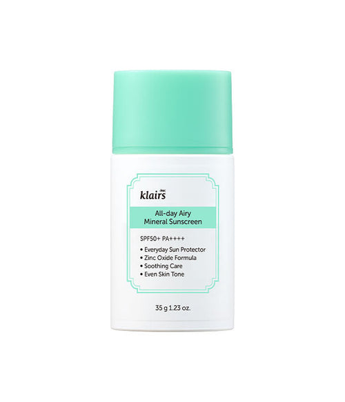 Dear, Klairs All-day Airy Mineral Sunscreen SPF50+ PA++++ 60 g