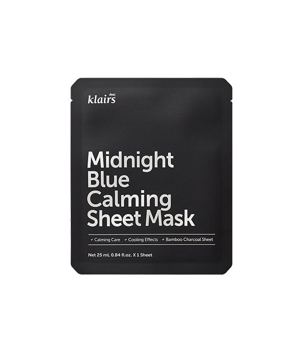 Dear, Klairs Midnight Blue Calming Sheet Mask 25 mL