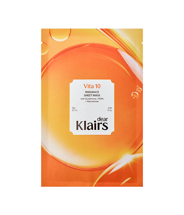 Dear Klairs Vita 10 Radiance Sheet Mask 25 mL 5 ea